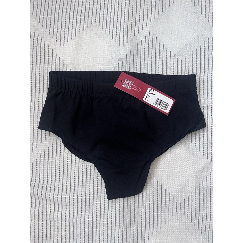 New Capezio Girls Brief Color Black Size Medium D25